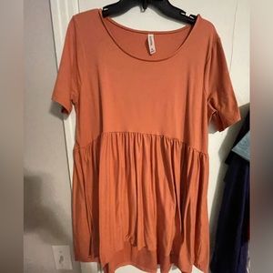 Zenana XL High Low Top Rust